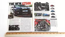 2010 MUSTANG GT500 SHELBY ORIGINAL ARTICLE