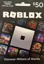 Roblox Email Gift Card 50$ includes Free Virtual Item Free shipping Tracked