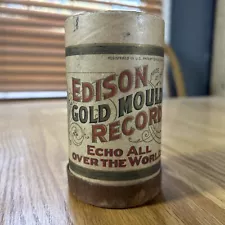 New ListingEdison Cylinder Record Auction Sale Of A Music Instrument Store 8635 Gold Moulde