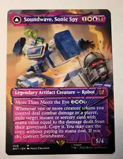 MTG Transformers Soundwave Sonic Spy Shattered Glass MTG BOT 028 NM 2 sided card