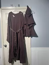 Adult Medieval Monk Renaissance Robe And Hood