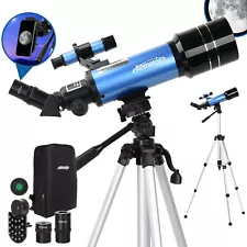 Professional Astronomical Telescope with High Tripod Travel Bag Adults Kids Gift