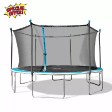 14ft Trampoline with Flash Lite Zone for Adults and Kids