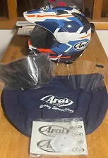 Arai XD-4 Depart White/Blue XL helmet