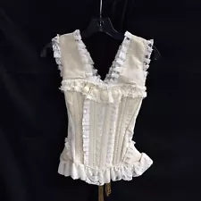 Women's Burleska Lace-Up Cabaret Lace Corset Sz 22