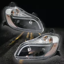 T680 Kenworth Headlights LED Bar 1 Pair 2013-2018 Includes Bulbs Black