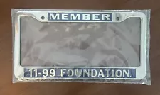 11 99 foundation license plate for sale