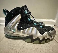 Nike Barkley Posite Max Metallic Silver Gamma Blue Sz 11No Box