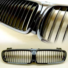 Shiny Black Front Grille 2006-2008 For BMW 7-Series E65 E66 LCI 750i 750Li (For: 2006 BMW 750i)