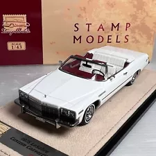 1/43 GLM Stamp 1975 Buick LeSabre Custom Convertible Open Top White STM753005