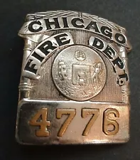 Obsolete Chicago Fire Department Badge C.F.D. Vintage ORIGINAL RARE COLLECTIBLE