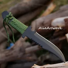 handmade k bar knife usmc fixed blade knife,hunting knife,us marine corps knife