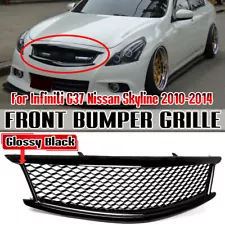 For Infiniti G37 Skyline Sedan 2010-2014 Front Bumper Grill Upper Mesh Grille