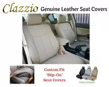 Clazzio Genuine Leather Seat Covers for 08-10 Toyota Highlander w/3rd Row Beige