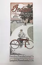 1917 INDIAN Cycles bicycle CATALOG HENDEE MFG CO Springfield Mass COPY