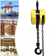 Hand Chain Hoist 1 Ton 2200 Lbs Capacity 10 Feet Manual Chain Fall For Warehouse