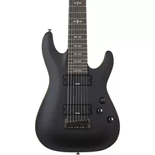 Schecter Guitar Research Demon-8 8-String Electric Guitar Satin Aged Black