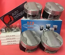 85mm High Compression YCP Pistons + Rings For B16 B18 B20 HondaAcura