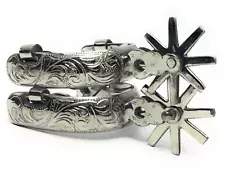 MEXICAN CHARRO SPURS. ESPUELAS CHARRAS. CHARRERIA. CHARRO SADDLE HORSE GEAR