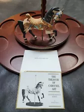 Franklin Mint 1988 The Treasury of Carousel Art Will Manns Leopard Saddle Horse