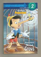 Walt Disney's Pinocchio Step into Reading 2 Pinocchio's Nose Grows Brand NEW