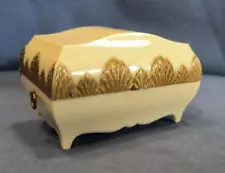 Vintage Dennison Celluloid Plastic Ring Box Zales Presentation Treasure Chest