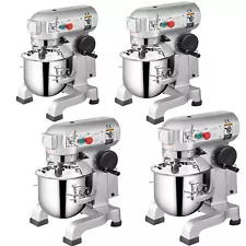 VEVOR Commercial Mixer Electric Food Mixer 3-Speed Stainless Steel 10/15/20/30L