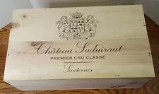 2017 Rare Chateau Luduiraut Premier CRU Classe Lauternes Pine Wood Wine Crate.