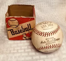 Vintage Official Babe Ruth League Baseball 7031 Horsehide Triple Crown USA W/Box