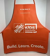 Home Depot BIG Adult-sized Kids Workshop Adult Apron (Orange)