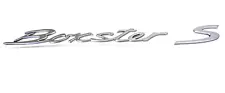 Porsche Boxster 986 987 Boxster S Silver Rear Boot Badge Script -Genuine Porsche