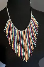 Gorgeous Colorful Bib-style Necklace