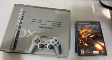 PS2 Slim Satin Silver PLAYSTATION 2 Console SCPH-79001 NEW In BOX + Games LOOK!!