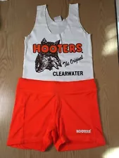 New HOOTERS Uniform Halloween Costume Tank/Short Clearwater Florida Medium/Large