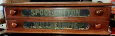 Antique 2 Drawer Willimantic Spool Cabinet Plus Contents