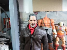 1/12 Custom painted Head Sculpt for Negan(Jeffrey Dean)/Walking Dead kit bash