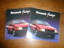 1984 American Motors Renault Fuego Sales Brochure - Vintage- Two For One