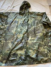 Genuine US Military Camoflauge Rain Poncho