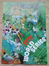 Sports Artist Leroy Neiman Poster Print Lithograph 1975 World Series Baseball