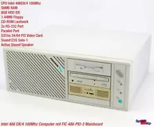 Fic 486-Pio-3 Intel Dx/4 100mhz Isa Slot Computer Pc Old Games Windows Win 95