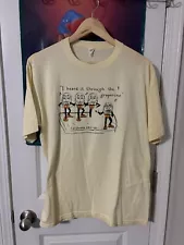 Vintage 80s california raisins "Grapevine" yellow thin shirt Size