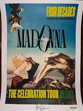 Madonna The Celebration Tour in Rio Limited PLATE SIGNED Lithograph 1130/2000