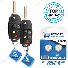 2 Replacement for Volvo 2004-2012 XC70 2004-2014 XC90 Remote Car Key Fob Entry