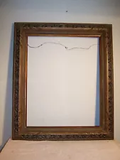 Large Antique Fancy Carved Wood Picture Frame Fits 32x26"