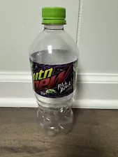 Empty Mountain Dew Pitch Black 20 oz bottle