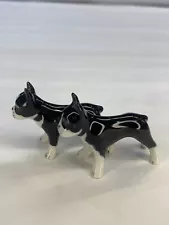 Twin Boston Terrier Figurines