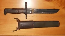 U.S.WW1 FIGHTING KNIFE/MODIFIED M1905 BAYONET W/SCABBARD,ORIGINAL!