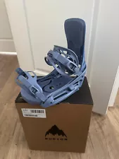 2024 Burton Cartel EST Snowboard Bindings - Men's Large - Slate Blue - NEW