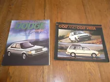 1984 Dodge Omni Colt and Colt Vista Sales Brochure - Vintage - Two for One