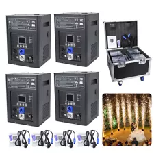 4X Cold Spark Machine 750W Stage Effect DMX Firework DJ Event Party Wedding&Case